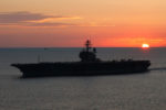 USS JFK Sunset to Norfolk