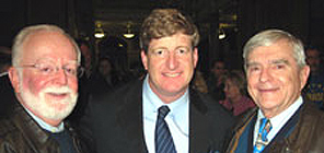 (L-R) Project Secretary William Sheridan, Congressman Patrick Kennedy, Project President Frank Lennon