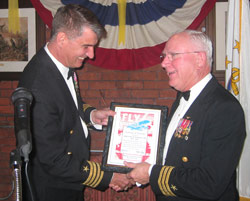 Rich Suttie and CDR Porter Halyburton, 2005